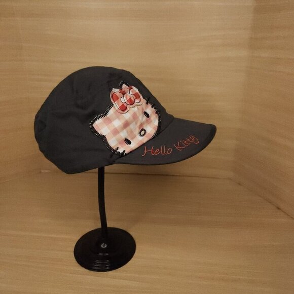 Hello Kitty Girl's Grey Cadet Style Hat Cap - Picture 2 of 7